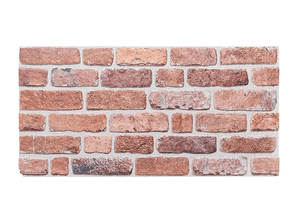 Panneaux muraux 3D 10 pcs rouge 100x50 cm EPS FR415186