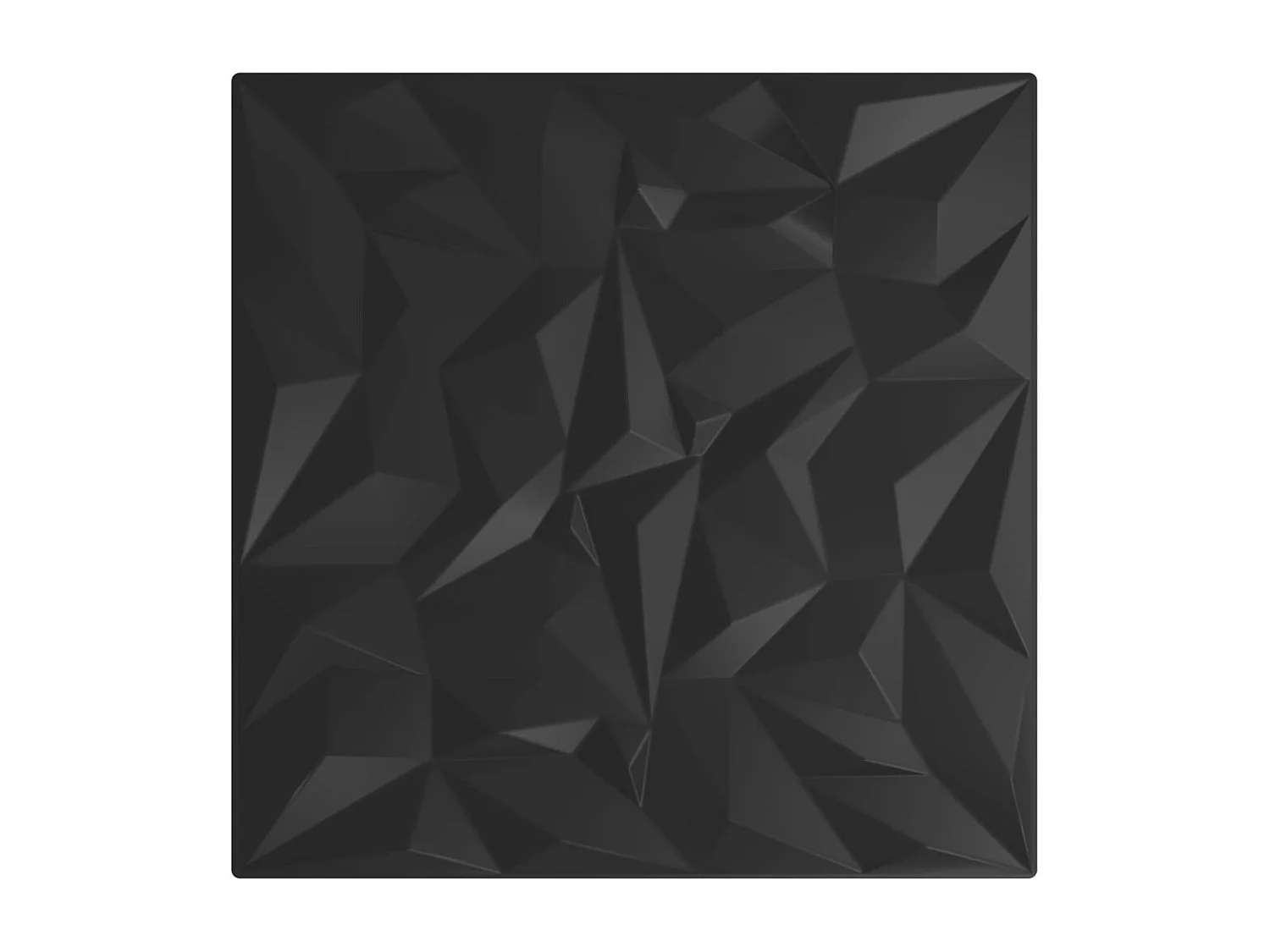 Panneaux muraux 24 pcs noir 50x50 cm XPS 6 m² améthyste FR583989