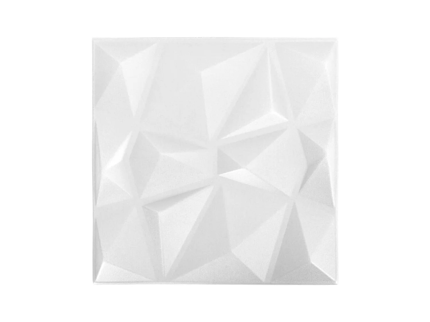 24 st Wandpanelen 3D 6 m² 50x50 cm diamantwit BE156981