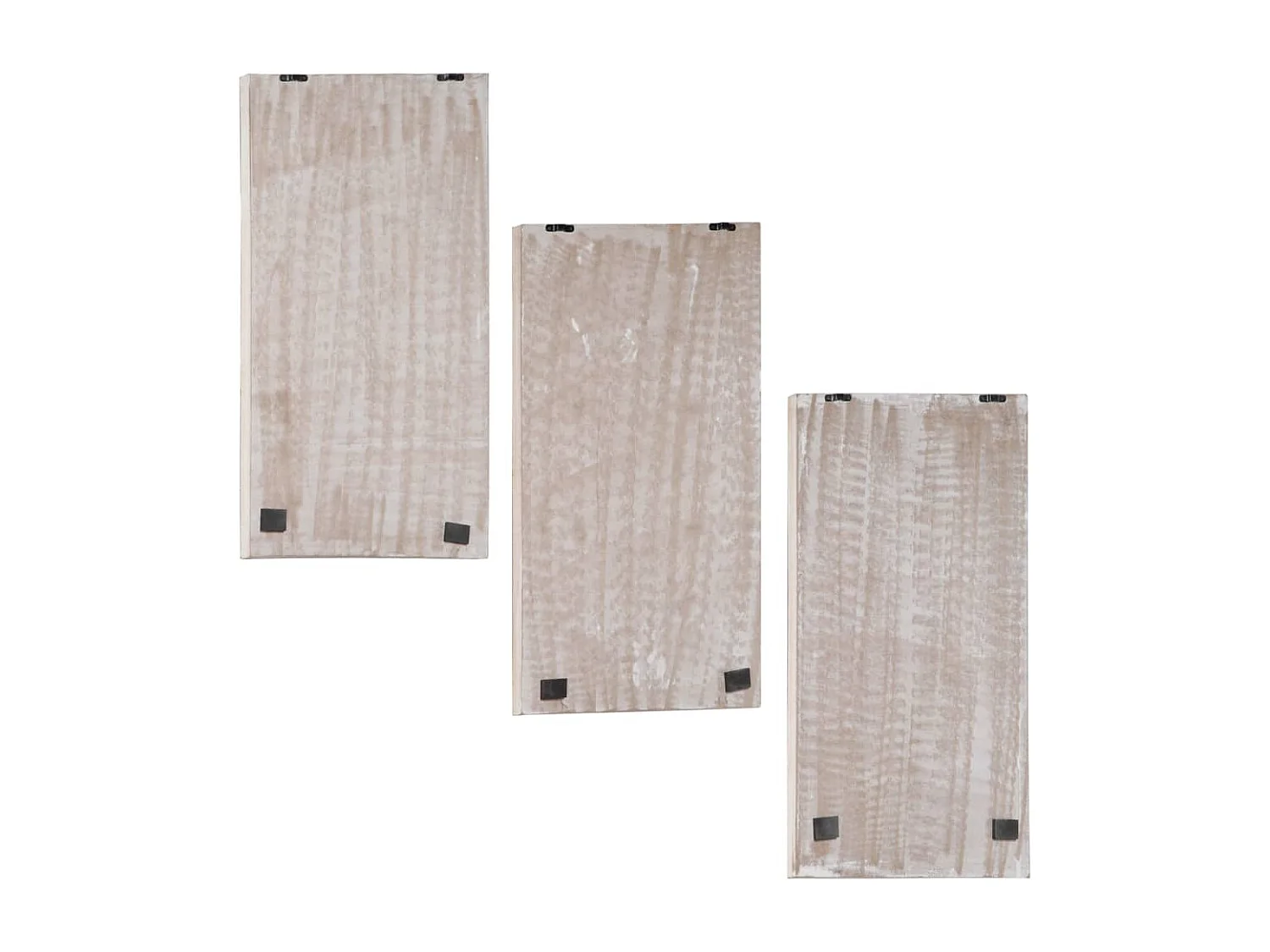 Panneaux muraux sculptés à la main 3 pcs MDF 40x60x1,5 cm FR623655