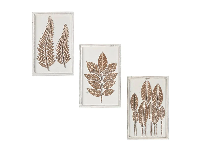 Wandpanelen 3 st handgesneden 40x60x1,5 cm MDF BE898210