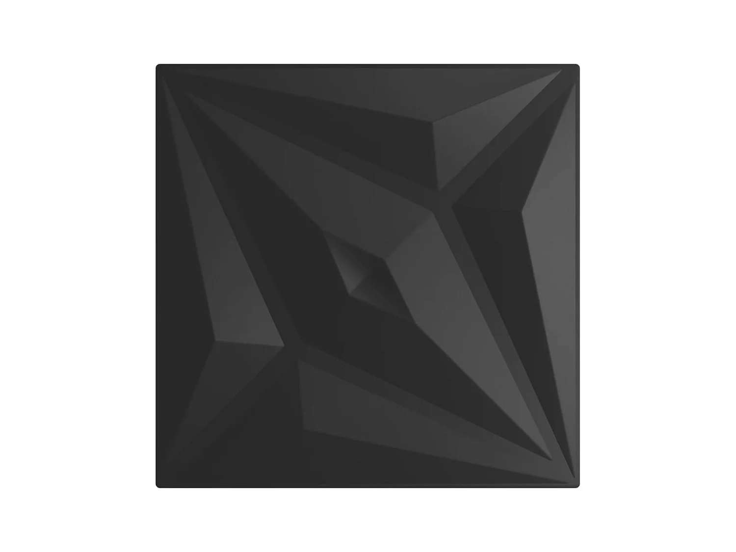 Painéis de parede 48 pcs 50x50 cm 12m² XPS estrela preto PT673640