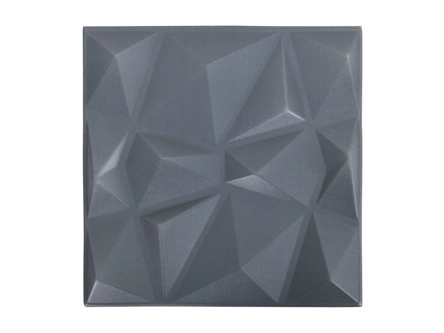 Panneaux muraux 3D 24 pcs 50x50 cm gris diamant 6 m² FR821750