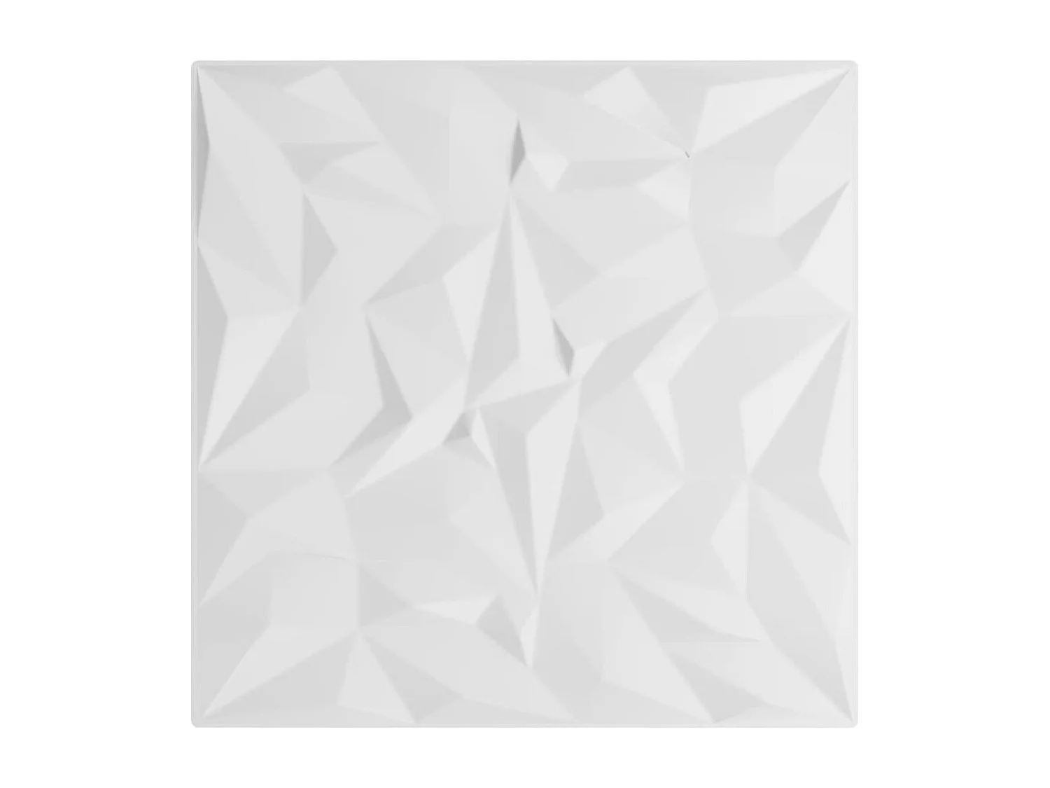 Paneles de pared 48 uds XPS amatista blanco 50x50 cm 12 m² ES346825