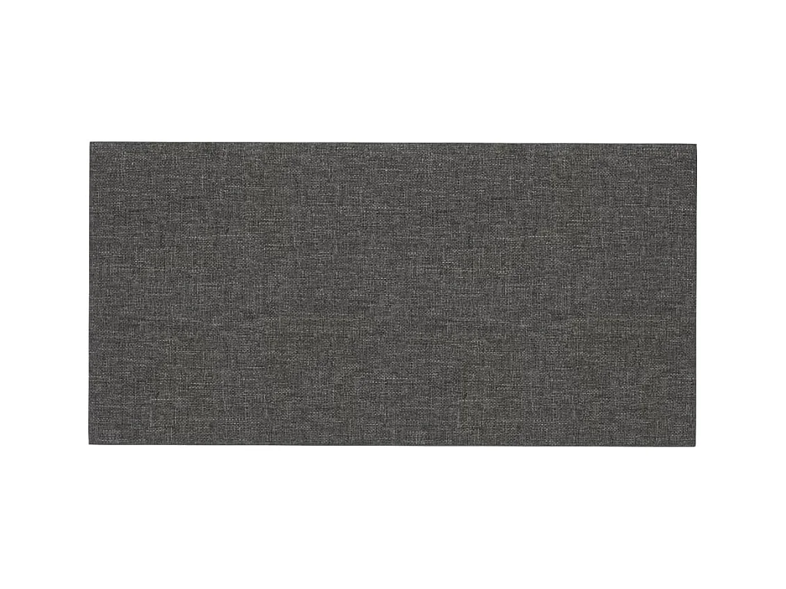 Wandpanelen 12 st 0,54 m² 30x15 cm stof donkergrijs BE397097