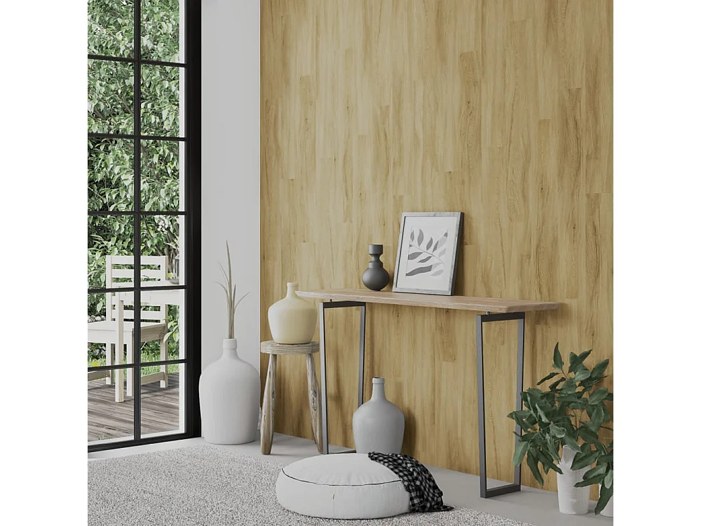 Panneaux muraux Aspect bois Marron PVC 2,06 m² FR694610