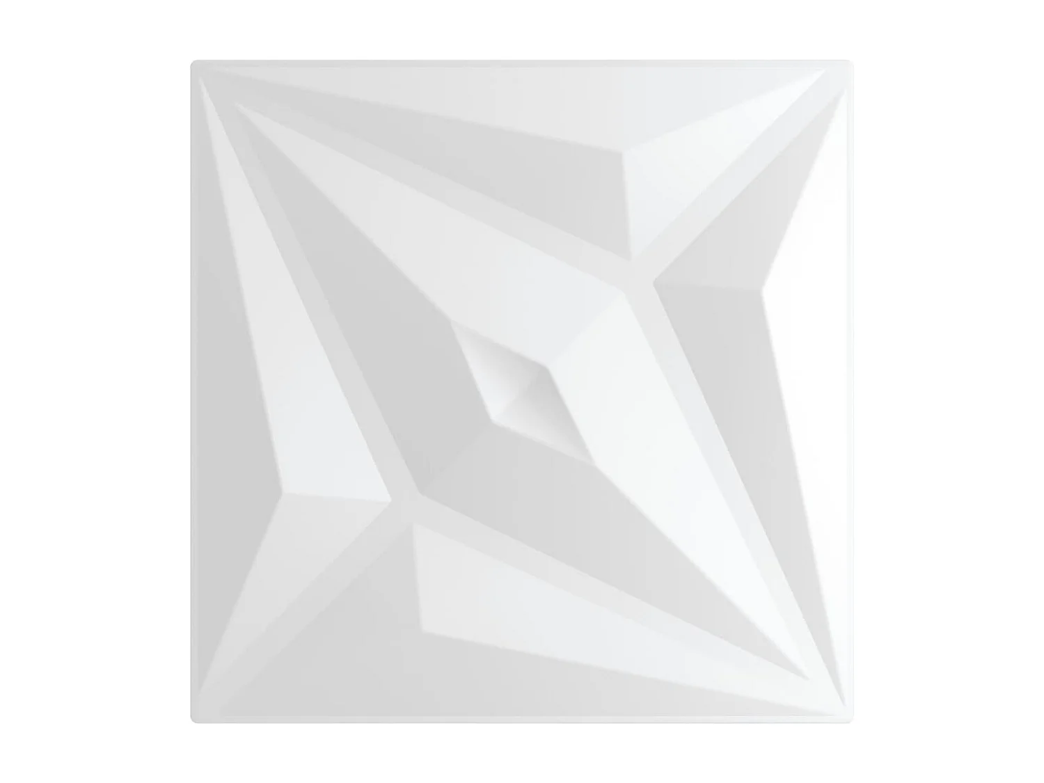 Panneaux muraux 12 pcs blanc 50x50 cm XPS 3 m² étoile FR179450