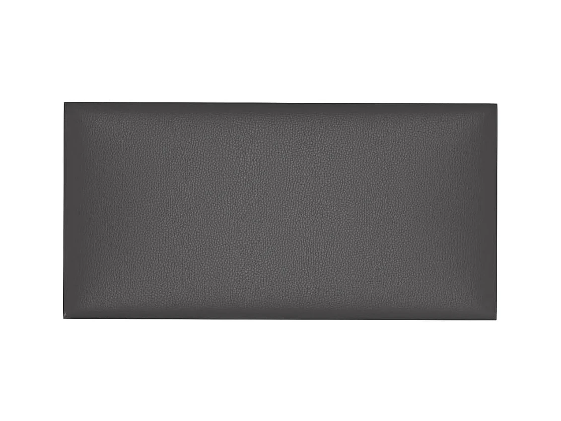 Wandpanelen 12 st 2,16 m² 60x30 cm kunstleer grijs BE212663