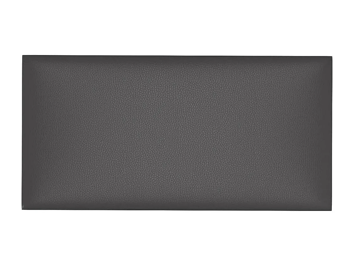 Paneles de pared 12 uds cuero sintético gris 60x30 cm 2,16 m² ES230037