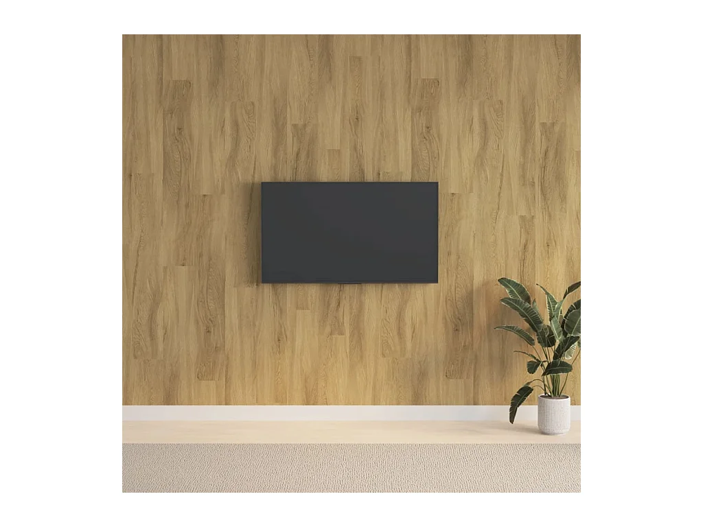 Panneaux muraux Aspect bois Marron PVC 2,06 m² FR210921