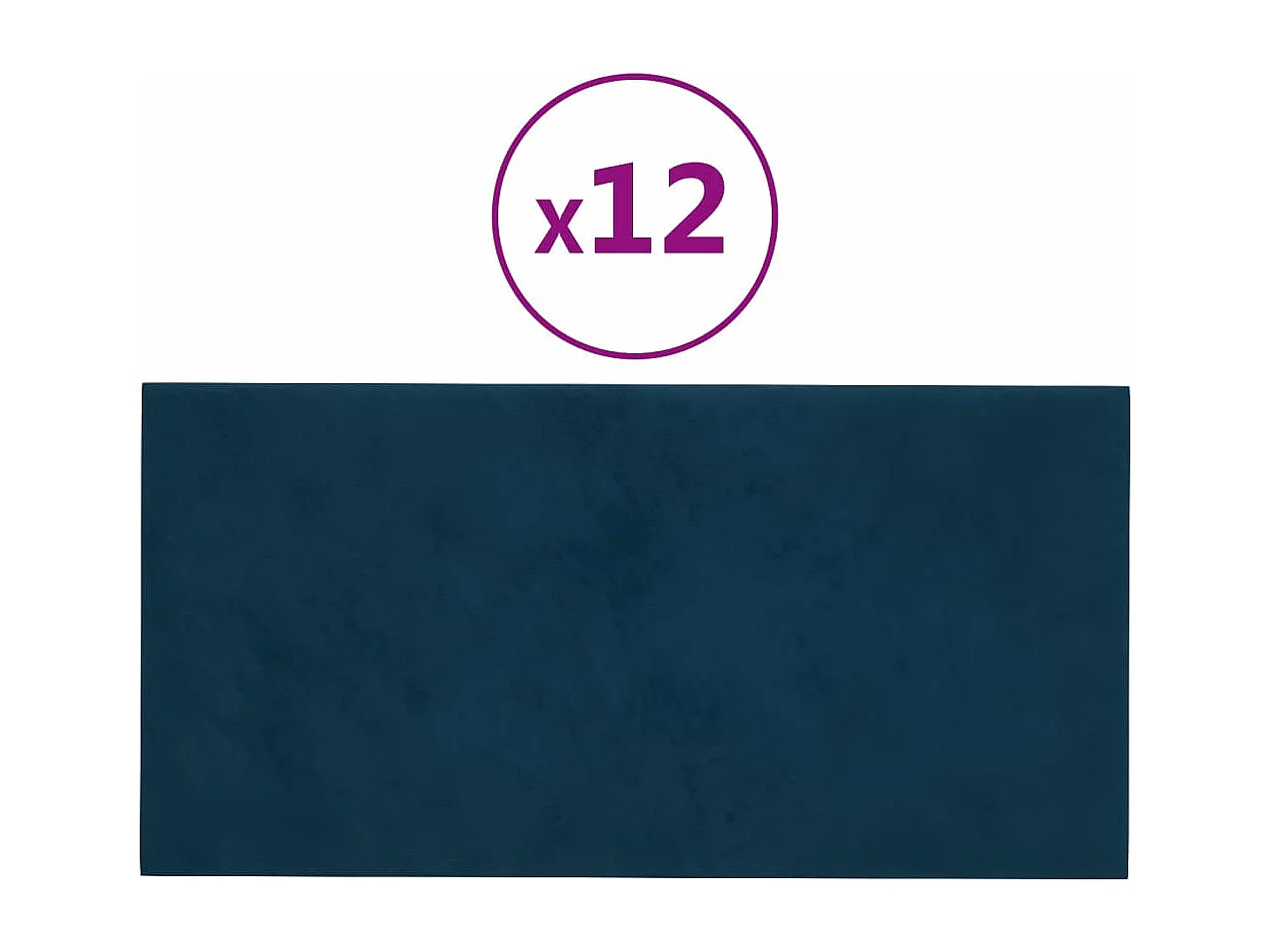 Panneaux muraux 12 pcs Bleu 60x30 cm Velours 2,16 m² FR305470