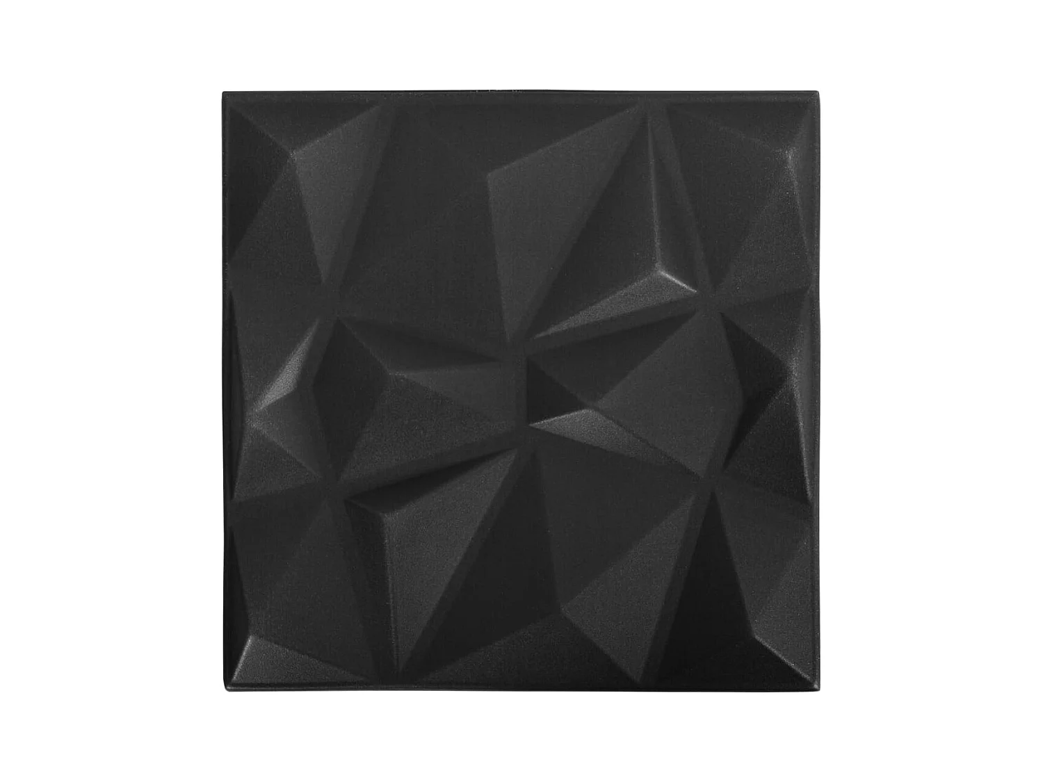 48 st Wandpanelen 3D 12 m² 50x50 cm diamantzwart BE653591