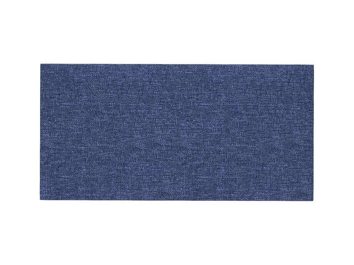 Panneaux muraux 12 pcs Bleu 60x30 cm Tissu 2,16 m² FR445451