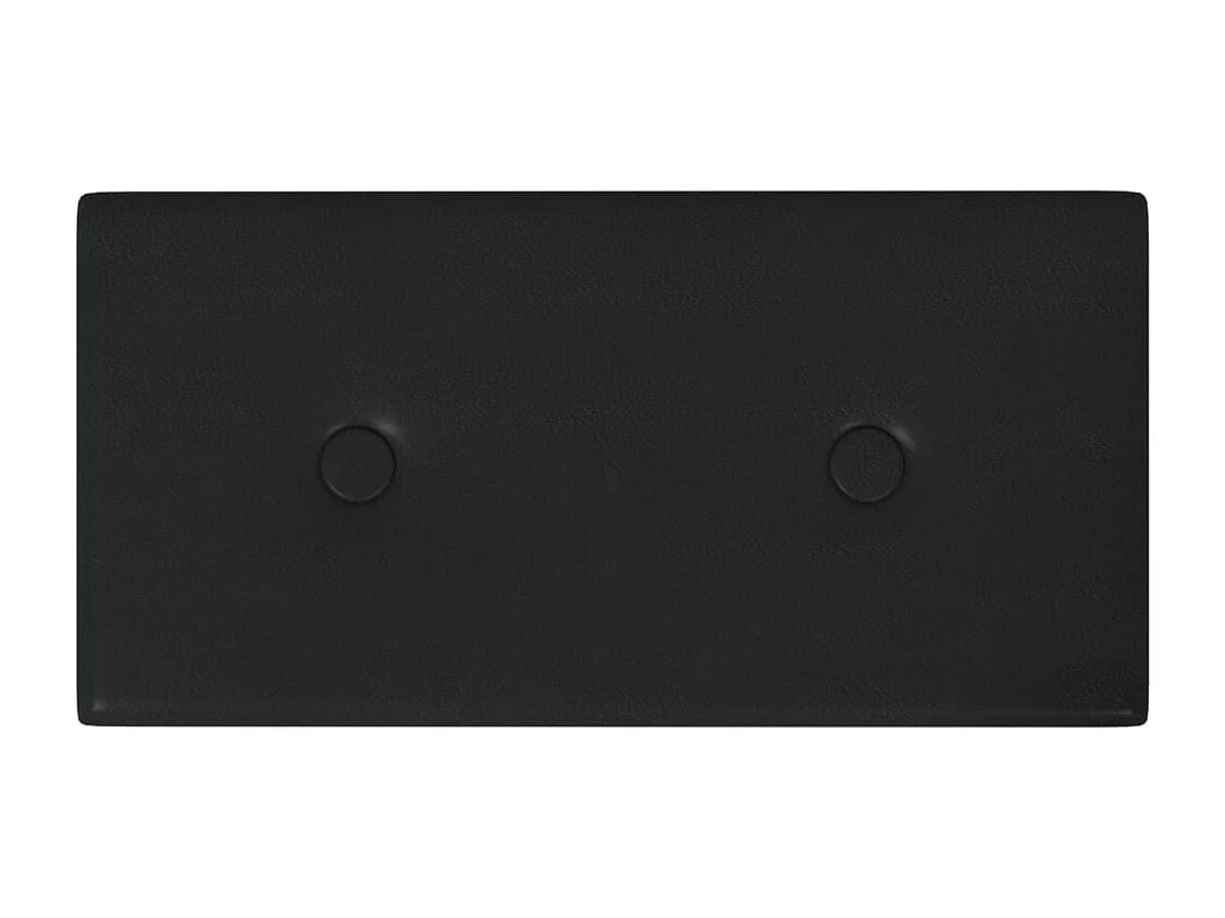 Wandpanelen 12 st 0,54 m² 30x15 cm kunstleer zwart BE356239