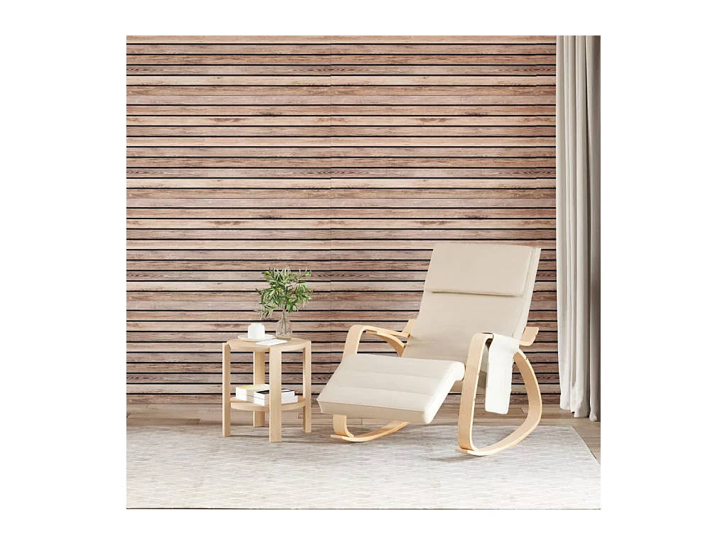 Panneaux muraux 3D 5 pcs marron 100x50 cm EPS FR693738