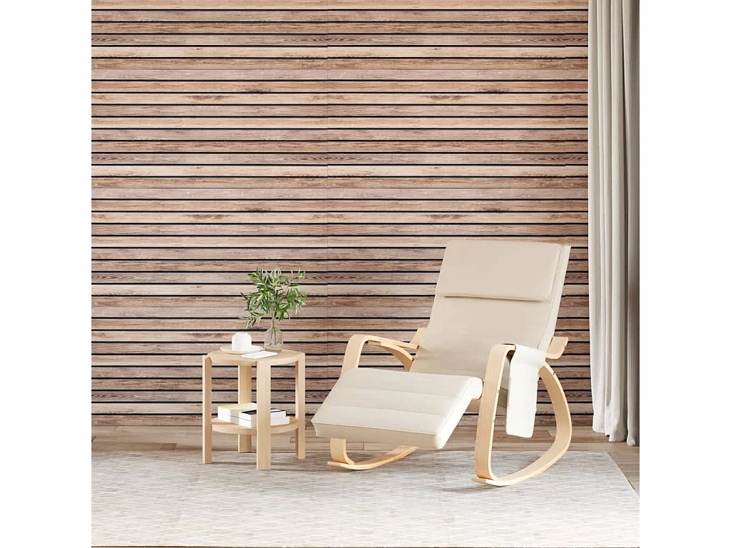 Panneaux muraux 3D 5 pcs marron 100x50 cm EPS FR693738