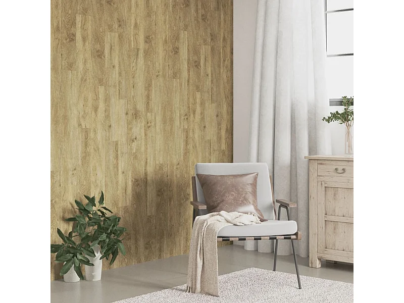 Panneaux muraux Aspect bois Marron PVC 4,12 m² FR640884