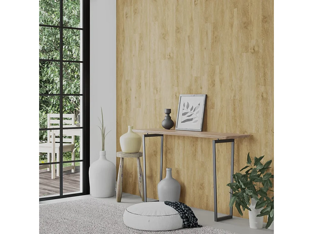 Panneaux muraux Aspect bois Marron PVC 4,12 m² FR640884