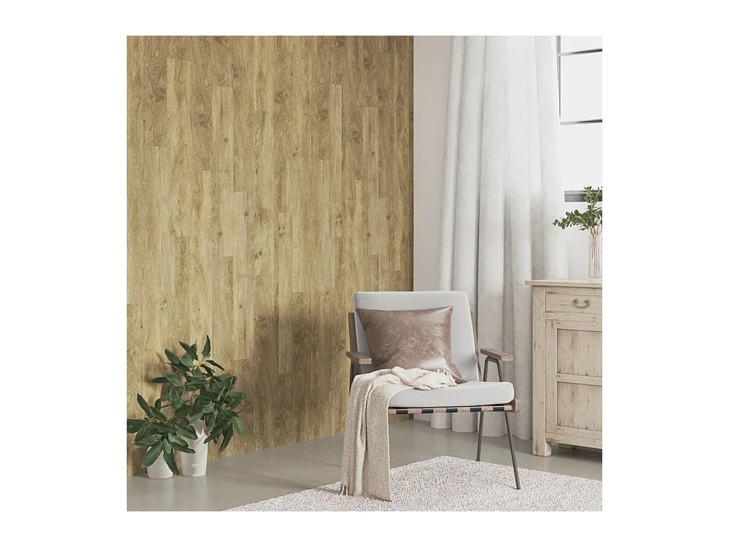 Panneaux muraux Aspect bois Marron PVC 4,12 m² FR640884