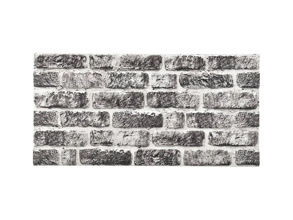 Panneaux muraux 3D design brique gris foncé 11 pcs EPS FR442777