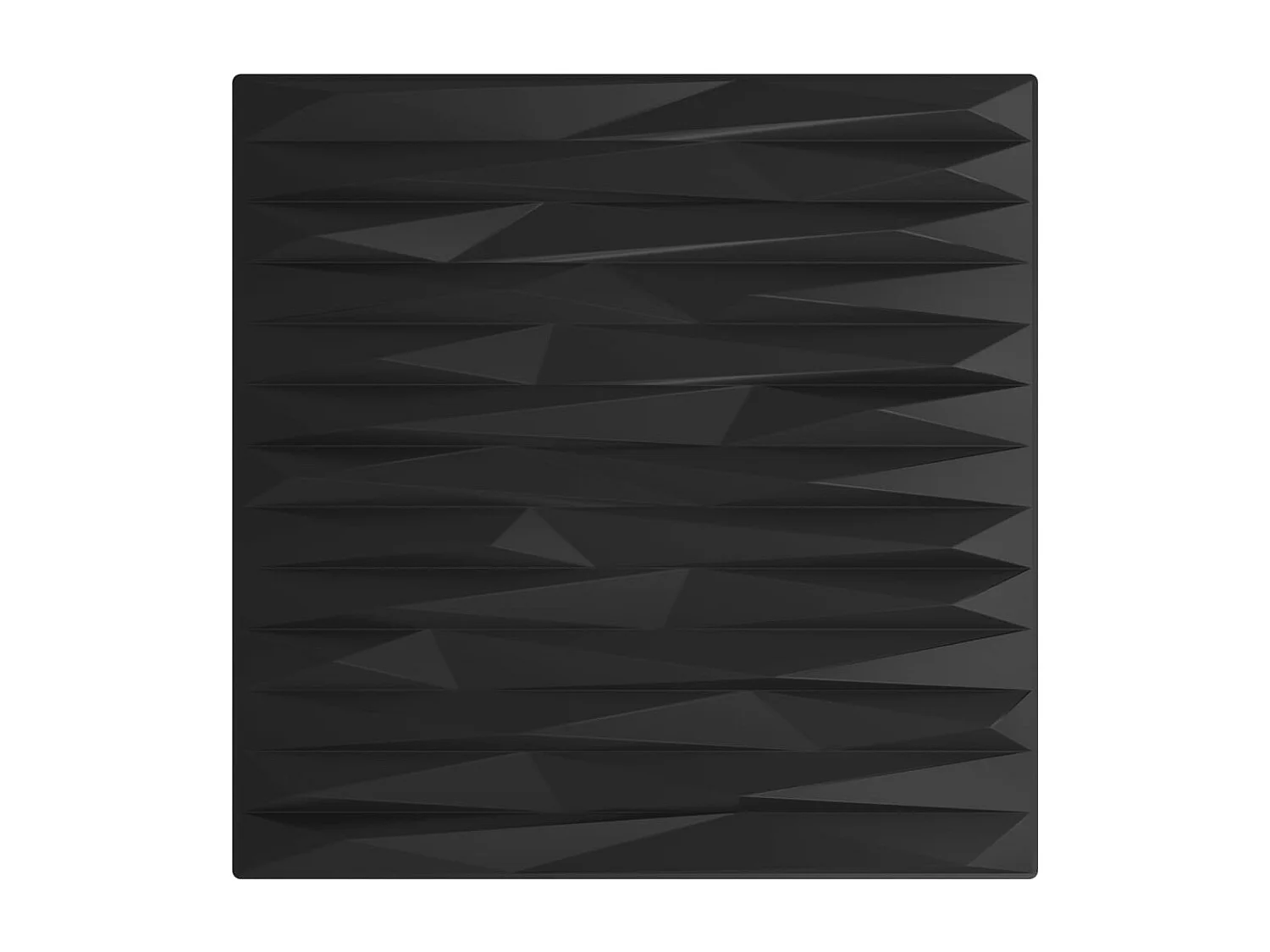 Panneaux muraux 12 pcs noir 50x50 cm XPS 3 m² pierre FR707057