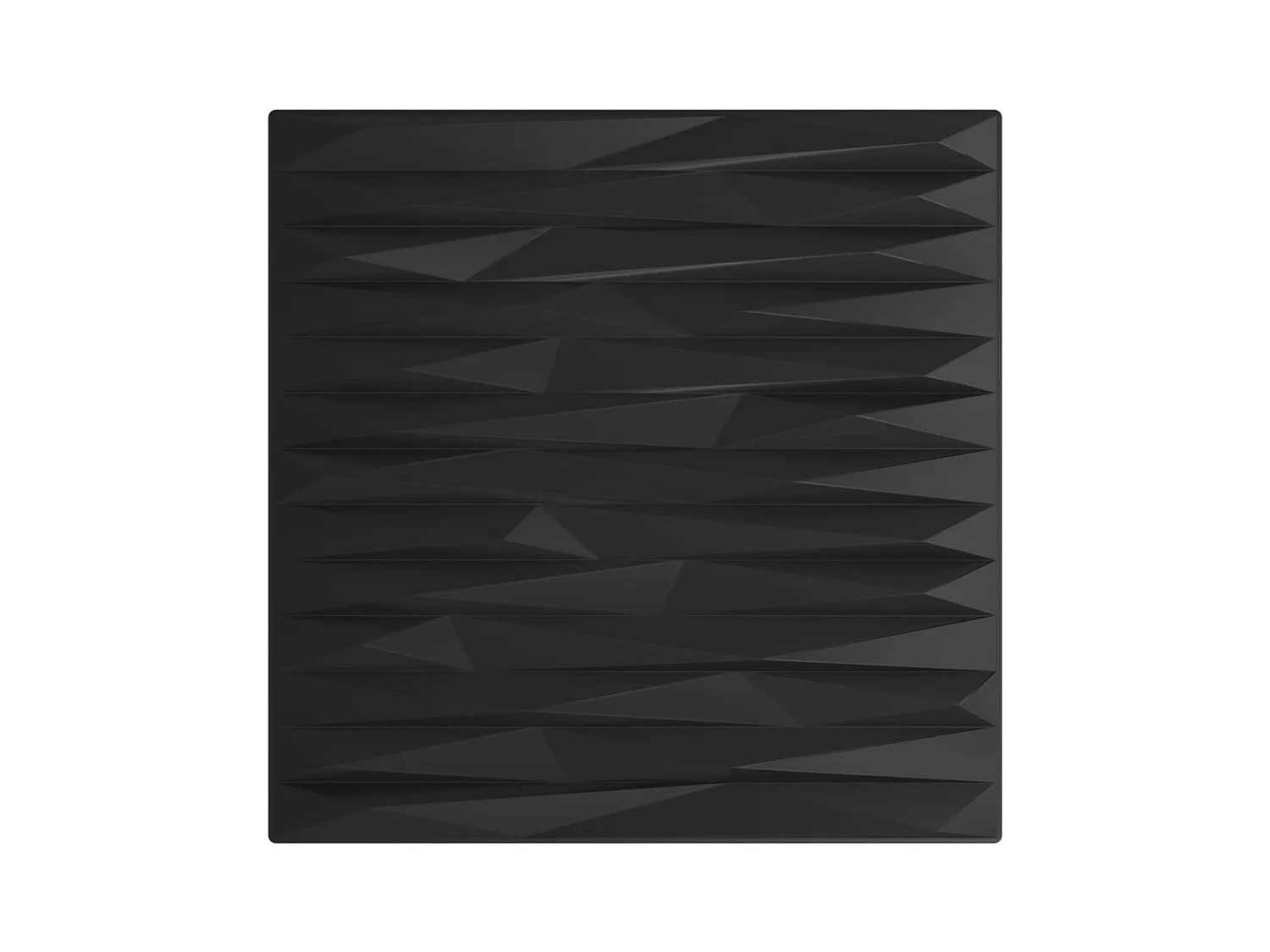 12 st Wandpanelen steen 3 m² 50x50 cm XPS zwart BE232231