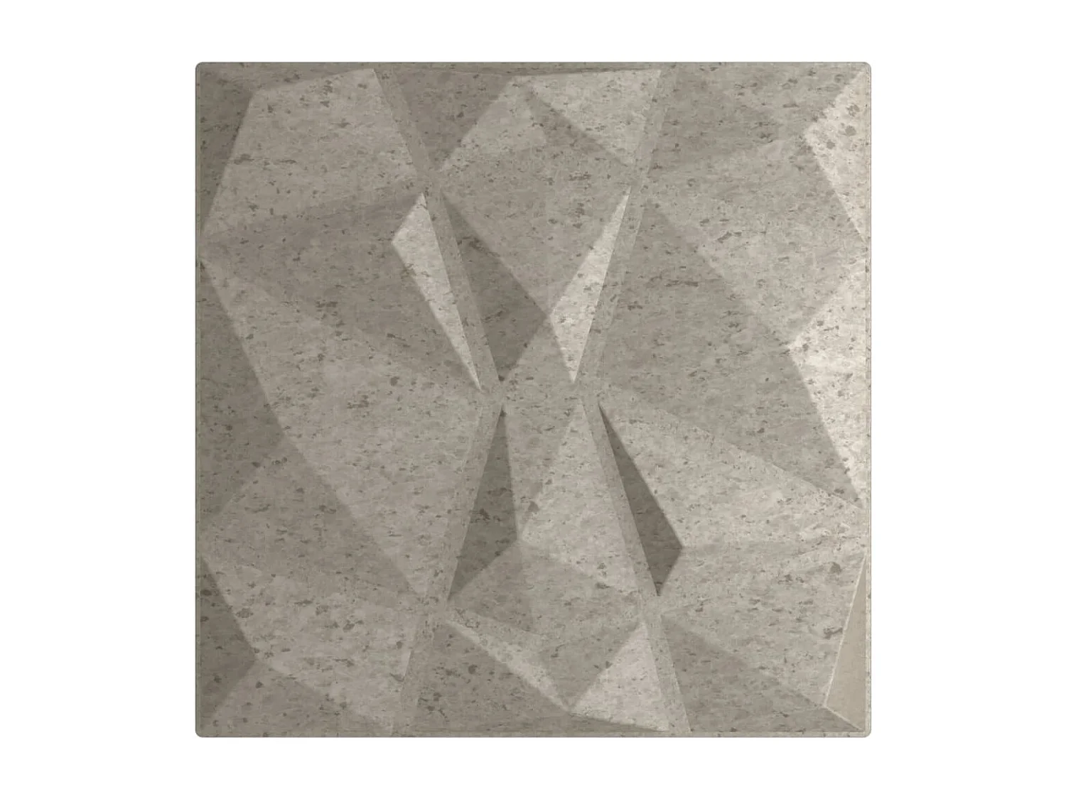 Panneaux muraux 24 pcs gris béton 50x50 cm XPS 6 m² losange FR466213