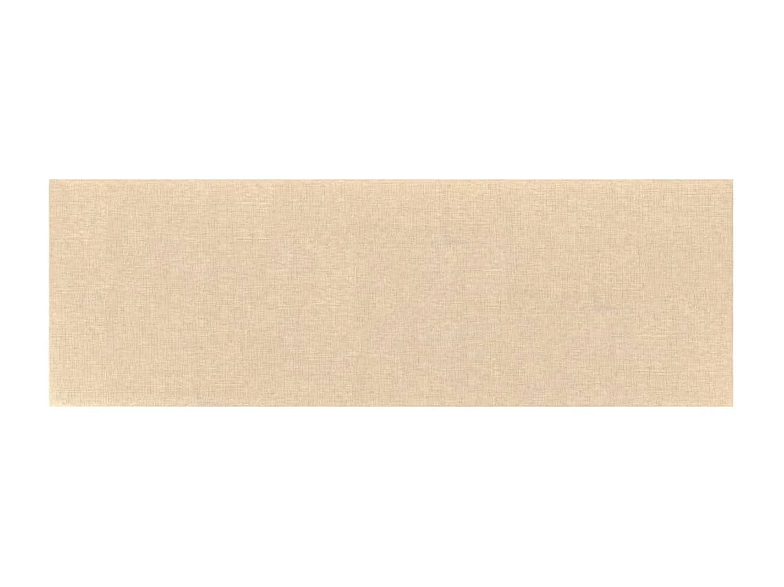 Paneles de pared 12 uds tela color crema 90x30 cm 3,24 m² ES257729