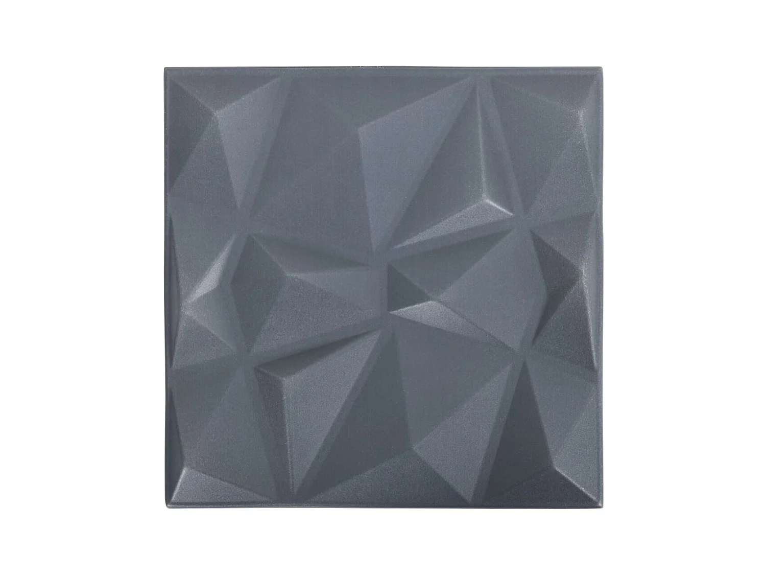 12 st Wandpanelen 3D diamant 3 m² 50x50 cm grijs BE449689