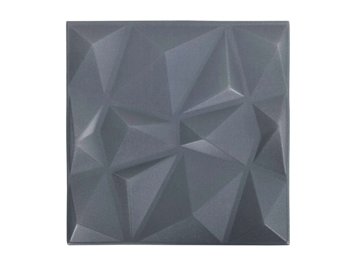 Panneaux muraux 3D 12 pcs 50x50 cm gris diamant 3 m² FR629635