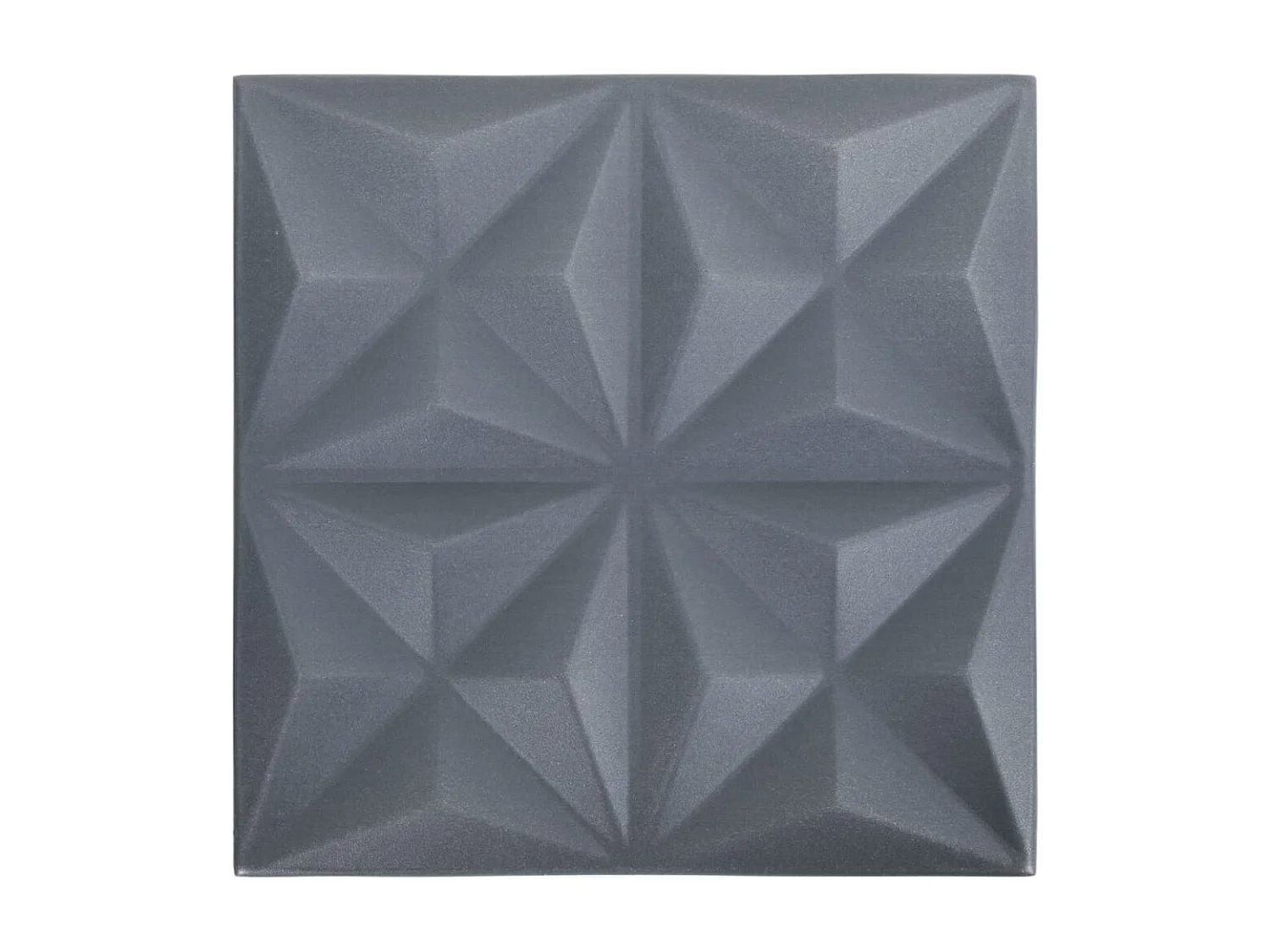 Panneaux muraux 3D 24 pcs 50x50 cm gris origami 6 m² FR713792