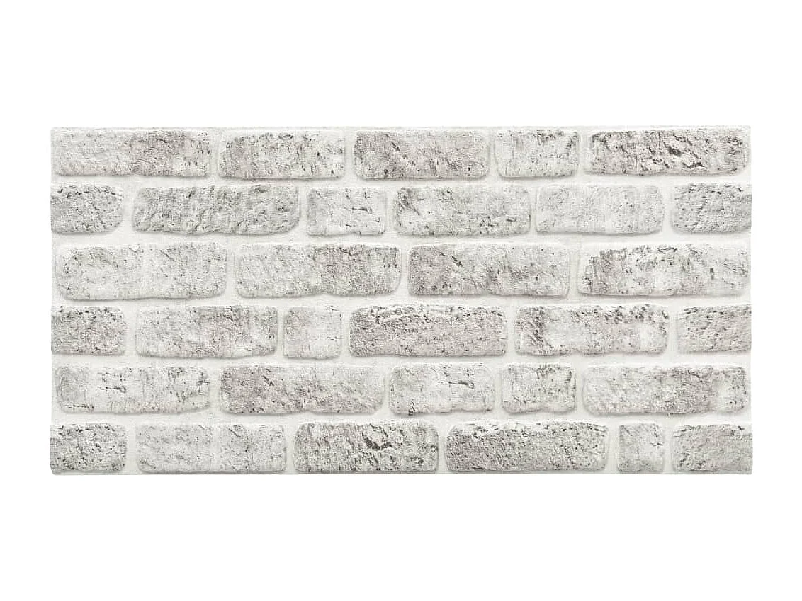 Panneaux muraux 3D design de brique gris clair 11 pcs EPS FR564355