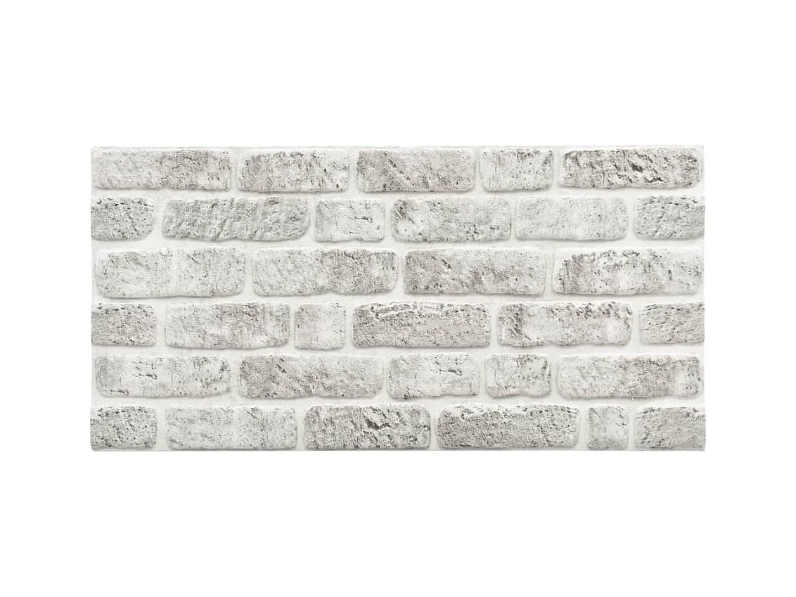 Panneaux muraux 3D design de brique gris clair 11 pcs EPS FR564355