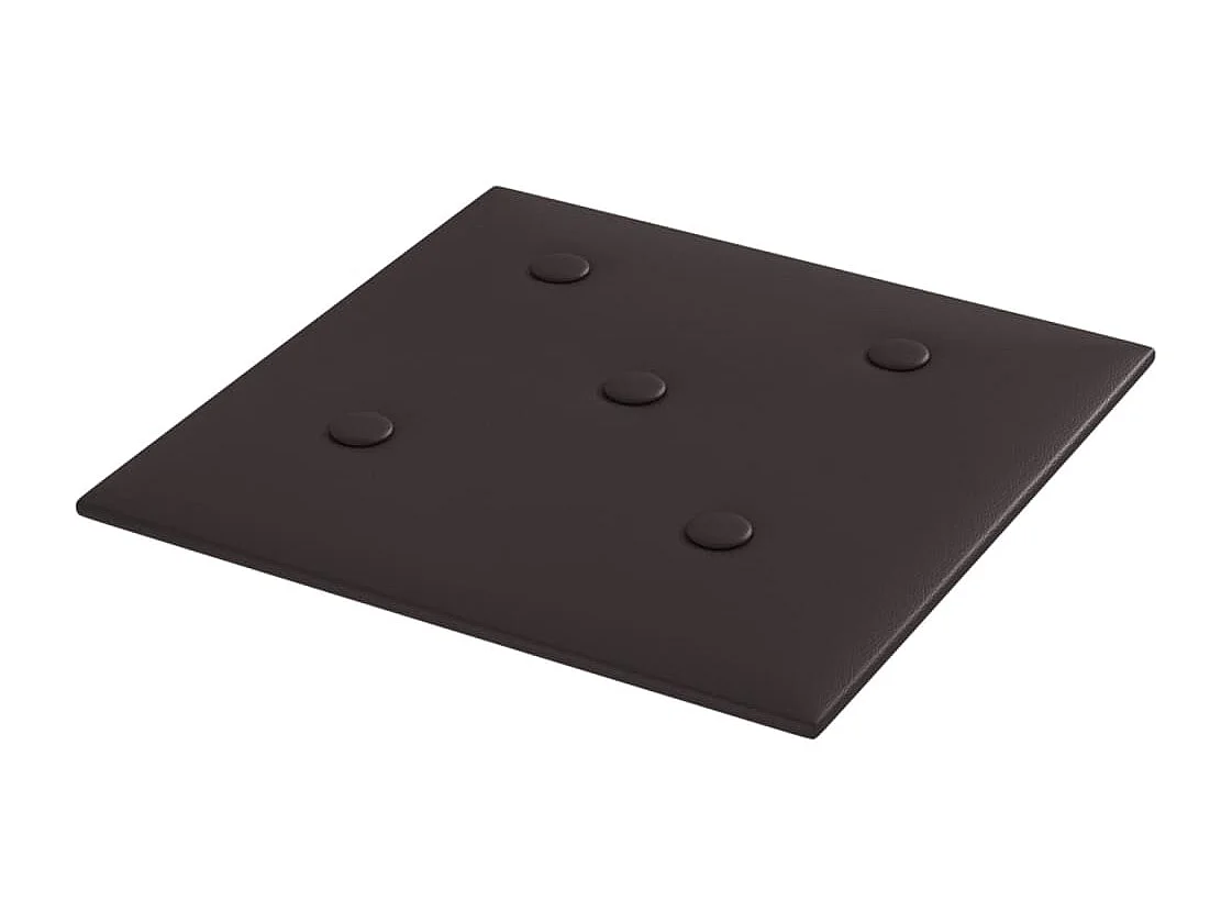 Paneles de pared 12 uds cuero sintético negro 30x30 cm 1,08 m² ES888613