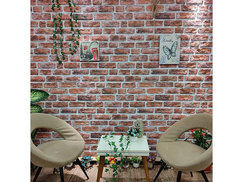 Panneaux muraux 3D design brique marron foncé 10 pcs EPS FR832839