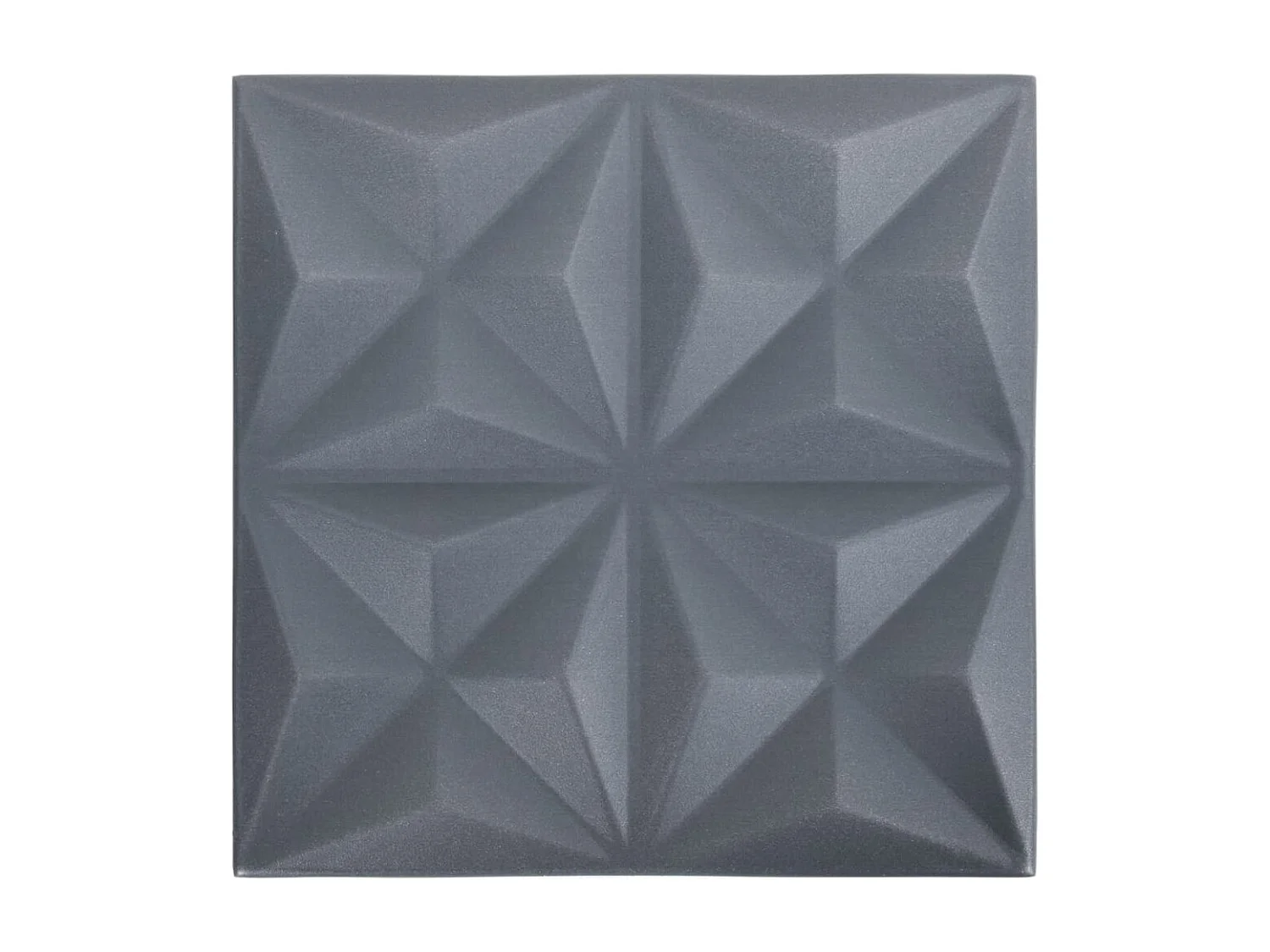 Panneaux muraux 3D 12 pcs 50x50 cm gris origami 3 m² FR910372