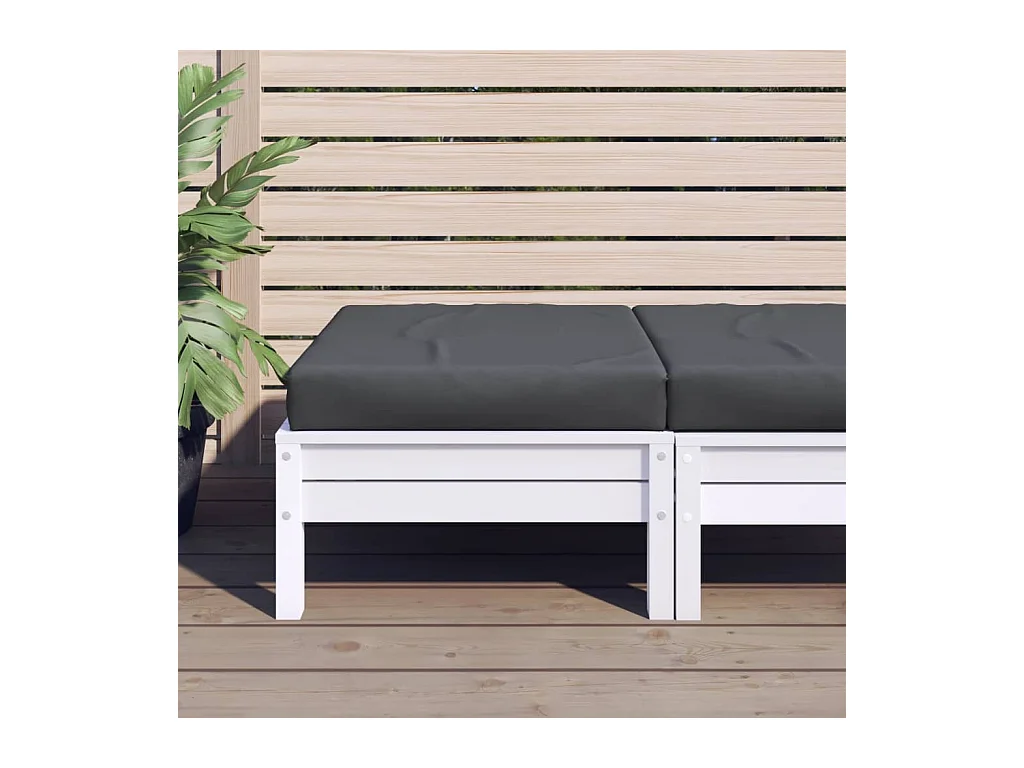 Coussin de palette anthracite 60x60x8 cm tissu oxford FR511779