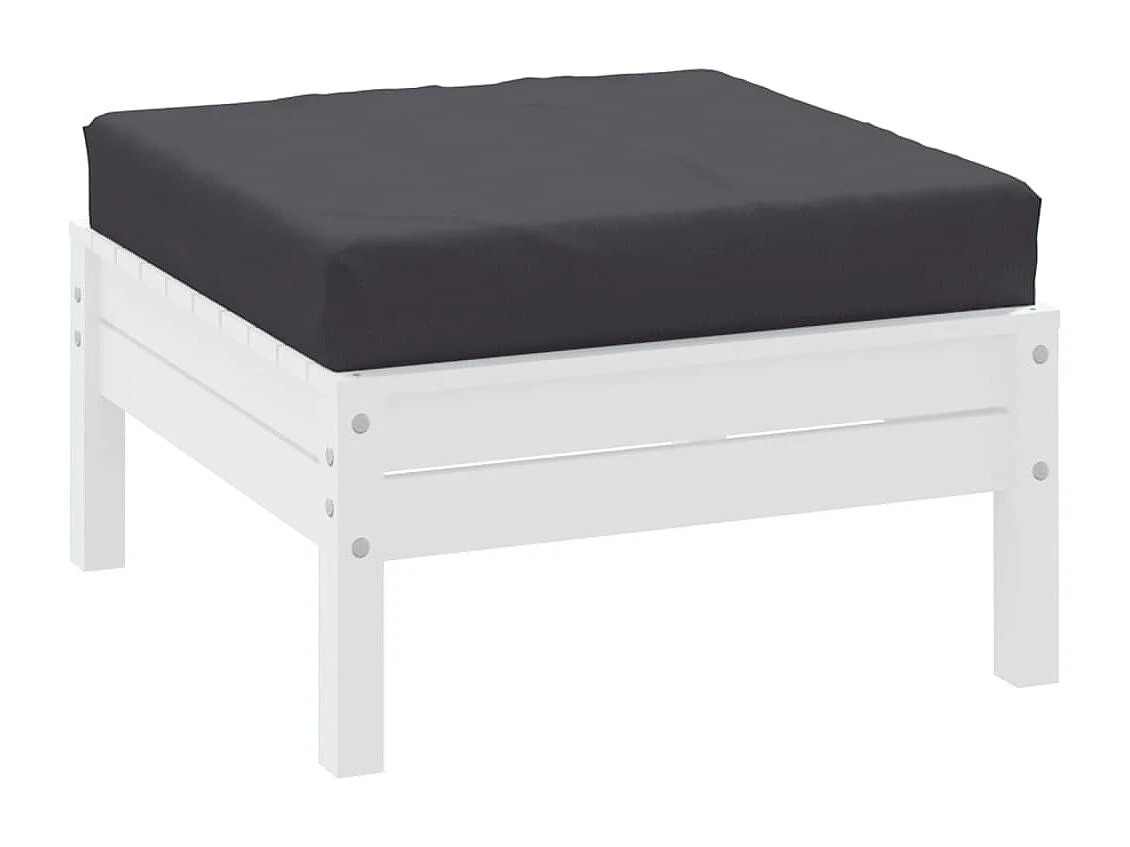 Palletkussen 60x60x8 cm oxford stof antracietkleurig BE730958