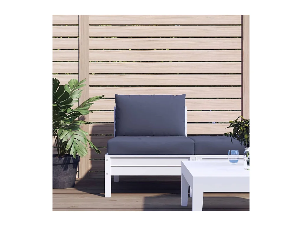 Coussins de palette lot de 2 bleu marine tissu FR102512