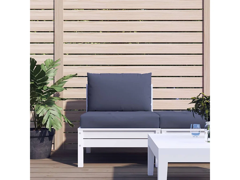 Coussins de palette lot de 2 bleu marine tissu FR102512