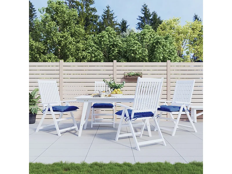 Almofadões para móveis de paletes 4 pcs tecido oxford azul PT401797