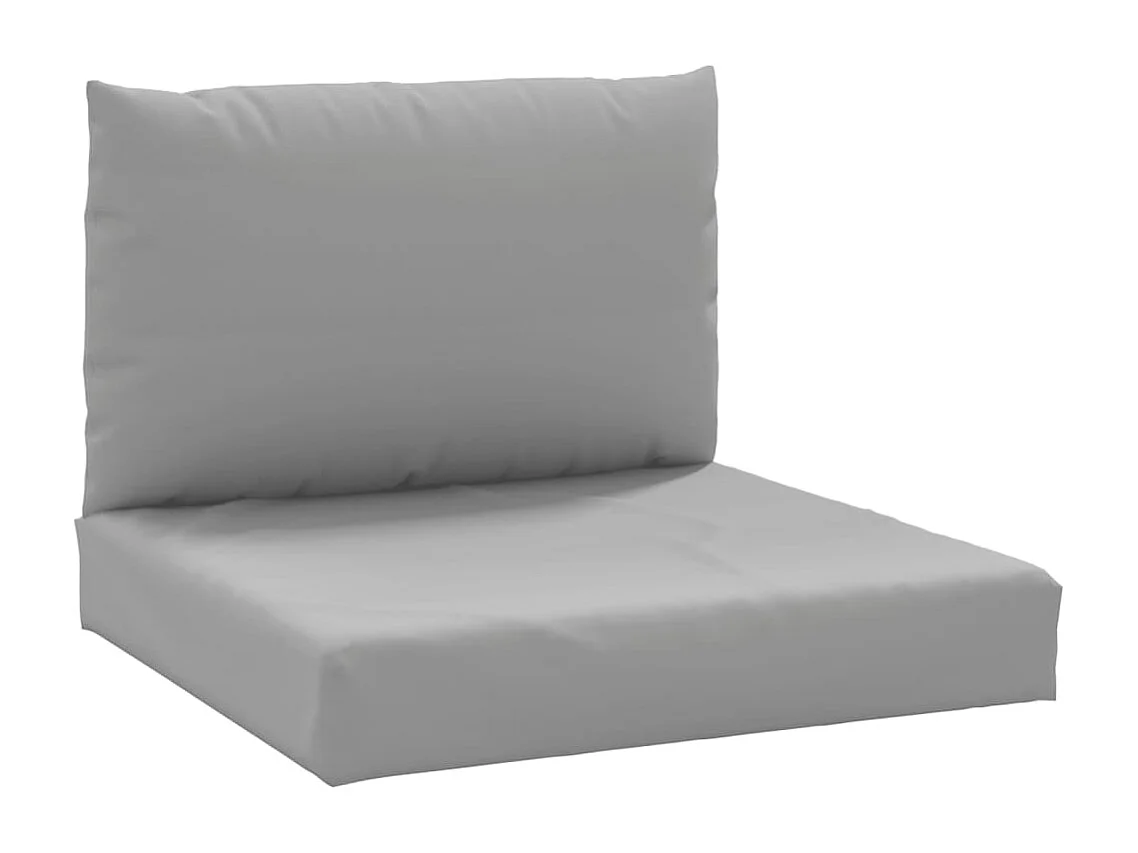 Coussins de palette lot de 2 gris tissu oxford FR205986