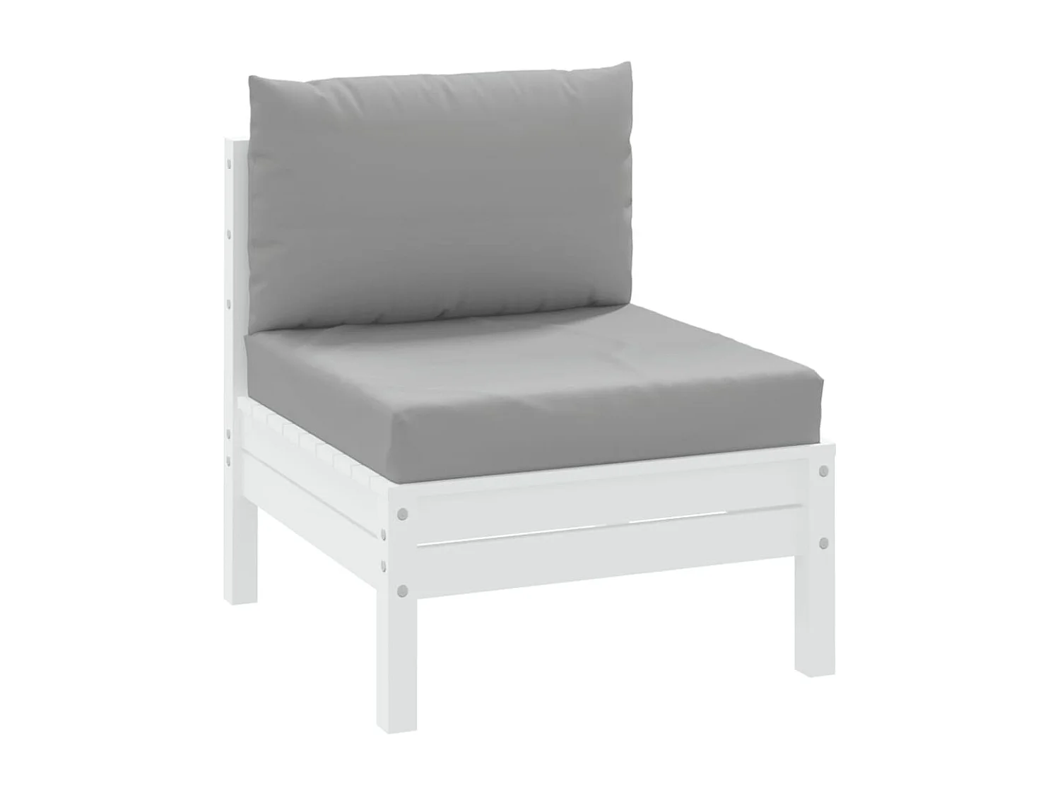 Coussins de palette lot de 2 gris tissu oxford FR205986