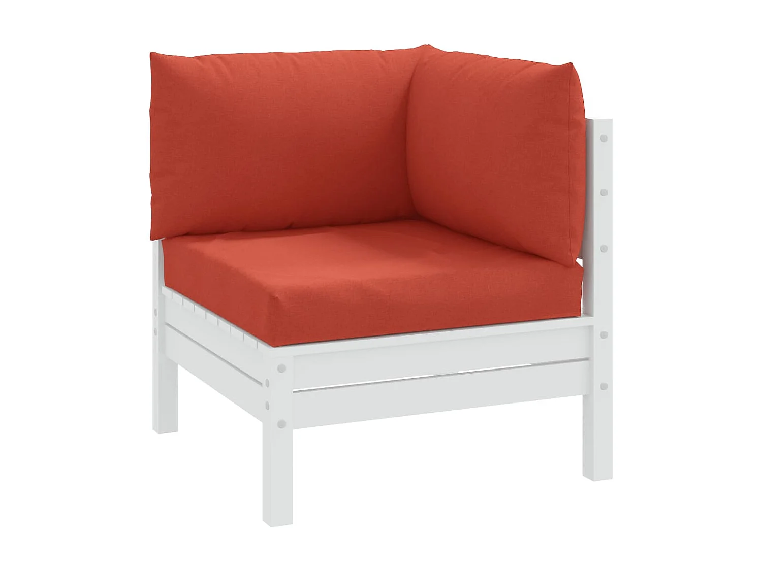 Coussins de palette lot de 3 rouge mélangé tissu FR722871