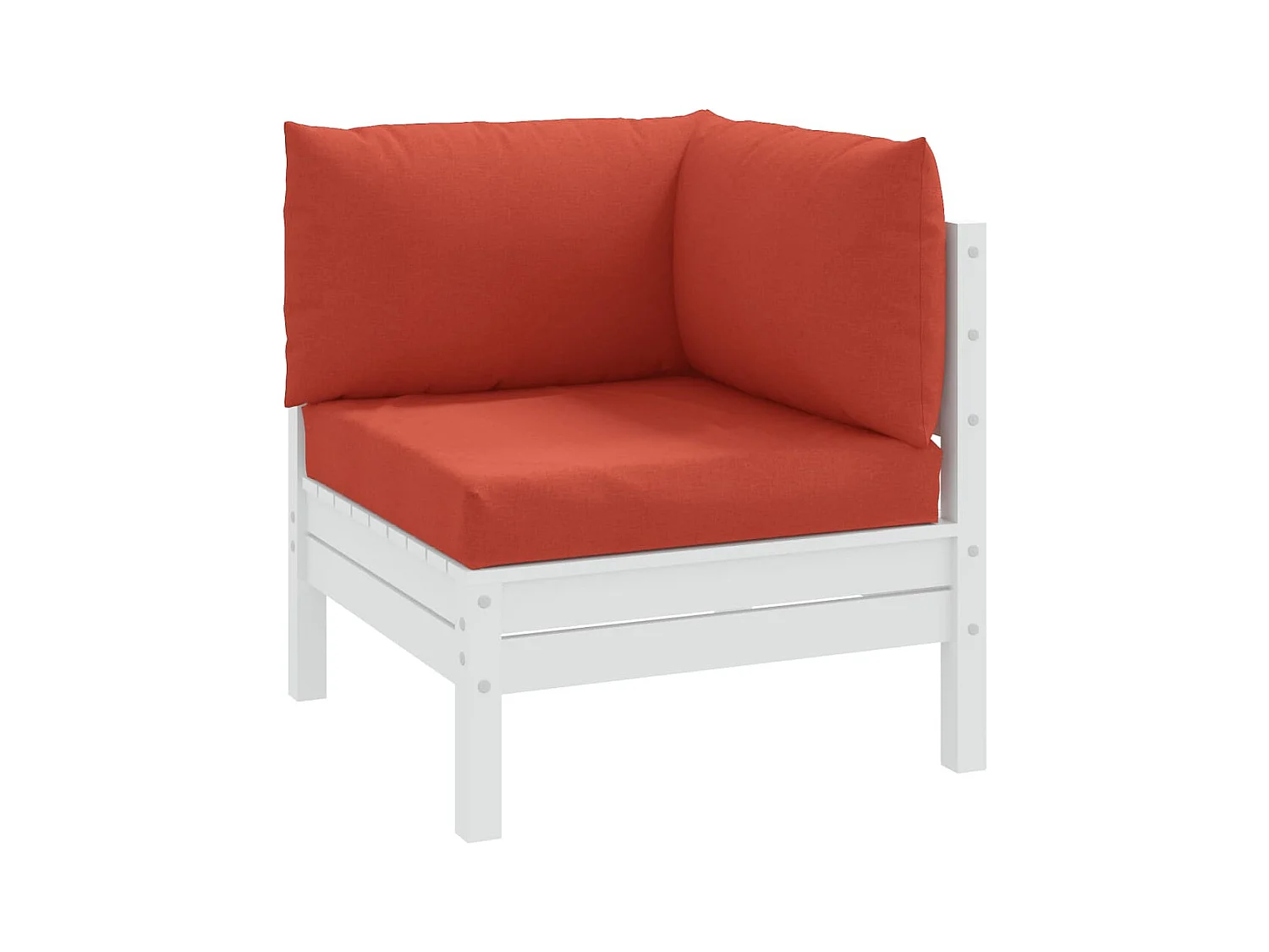 Coussins de palette lot de 3 rouge mélangé tissu FR722871