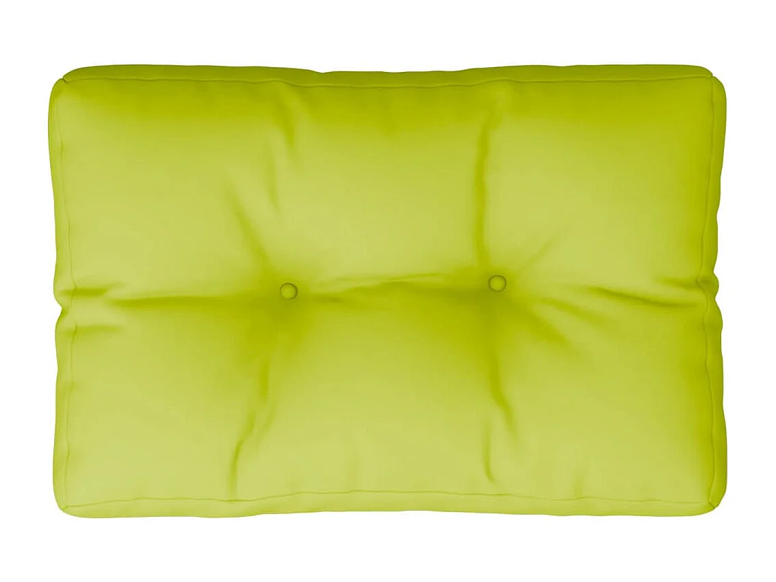 Coussin de palette vert vif 50x40x12 cm tissu FR775166