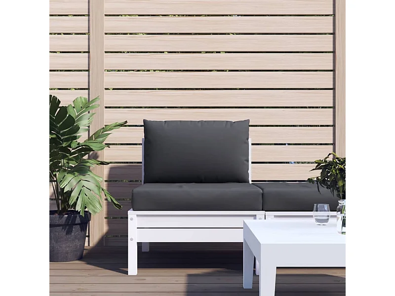 Coussins de palette lot de 2 anthracite tissu oxford FR137717