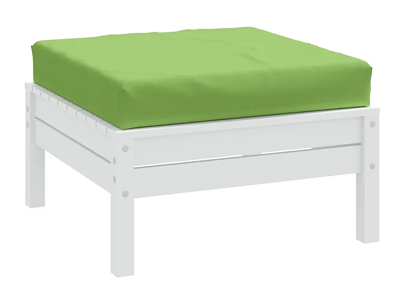 Coussin de palette vert mélangé 60x60x10 cm tissu FR352535