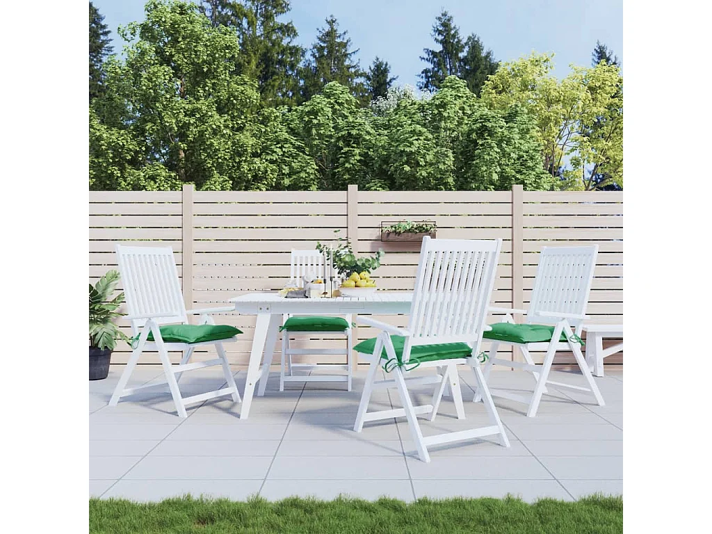 Coussins de palette lot de 4 vert 50x50x7 cm tissu oxford FR685348