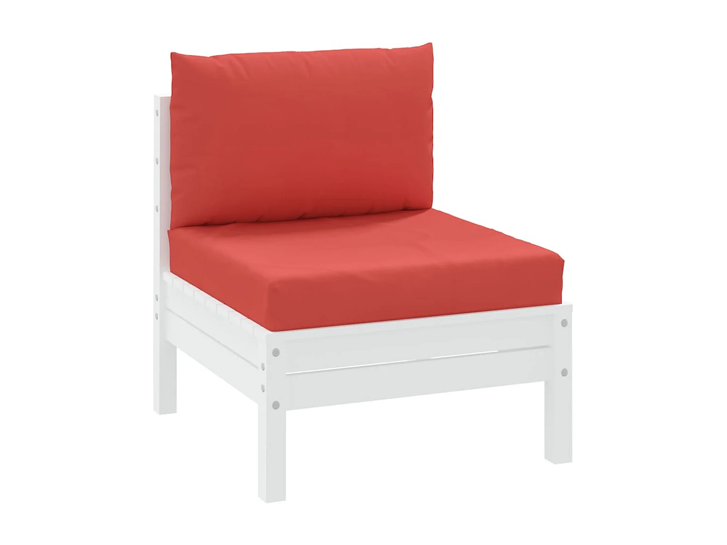 Coussins de palette lot de 2 rouge tissu oxford FR458637